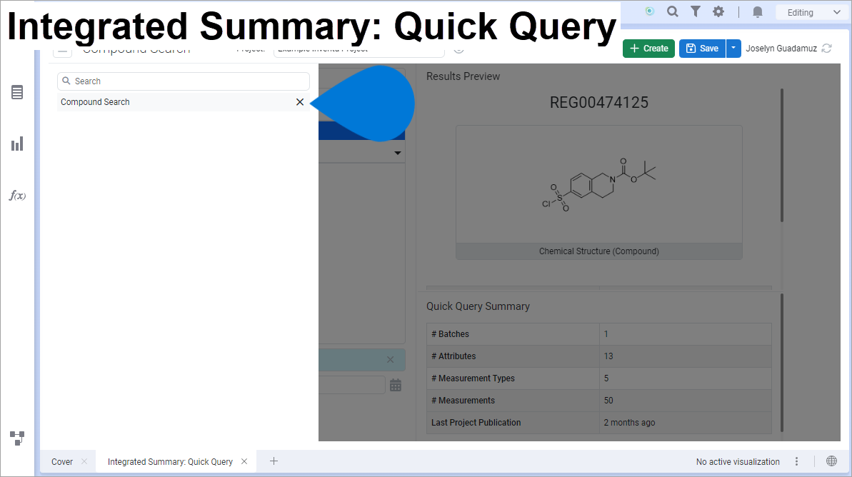 Delete a saved quick query from the Integrated Summary: Quick Query app ...
